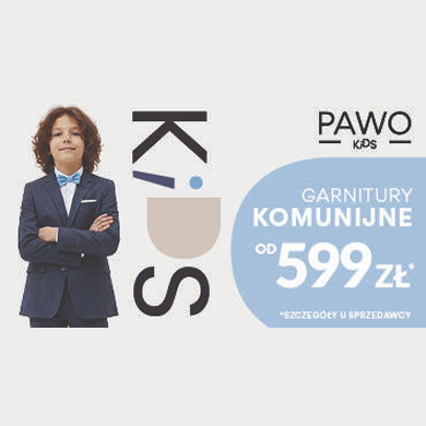 Kreacja graficzna przedstawiająca nową kolekcję w sklepie Pawo.
