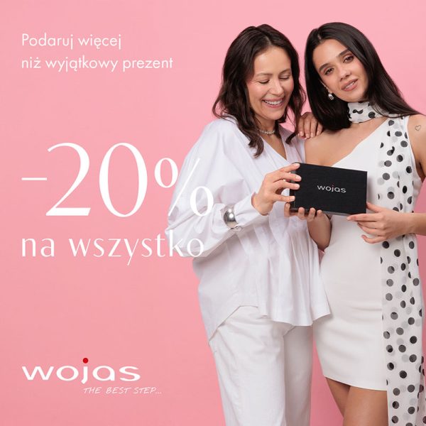 grafika promocyjna Wojas -20% na cały asortyment