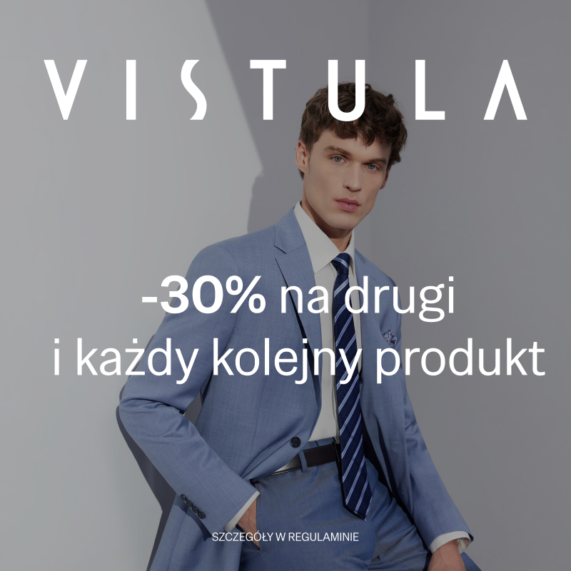 grafika promocyjna Vistulą -30% na drugi i kolejny produkt